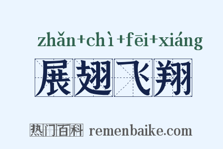 展翅飞翔是什么意思的图片